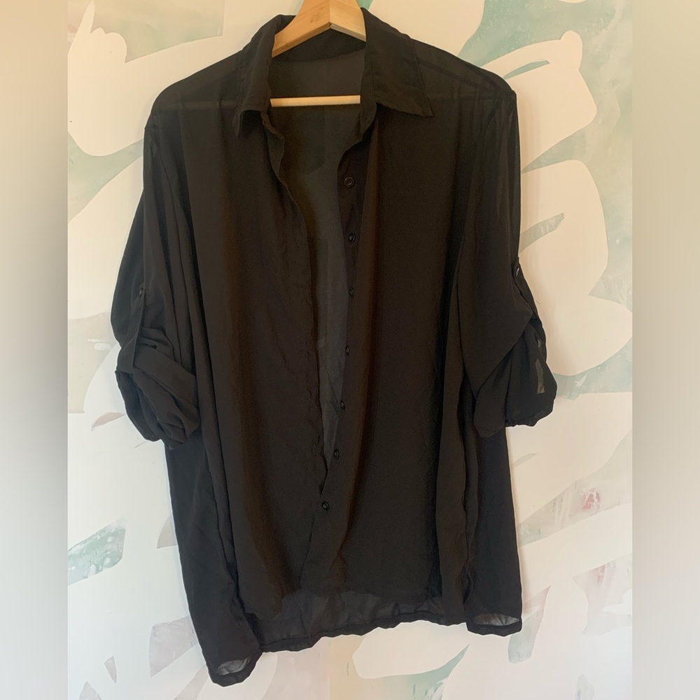 NEW! LARGE - Sheer Bathing Suit Cover Up